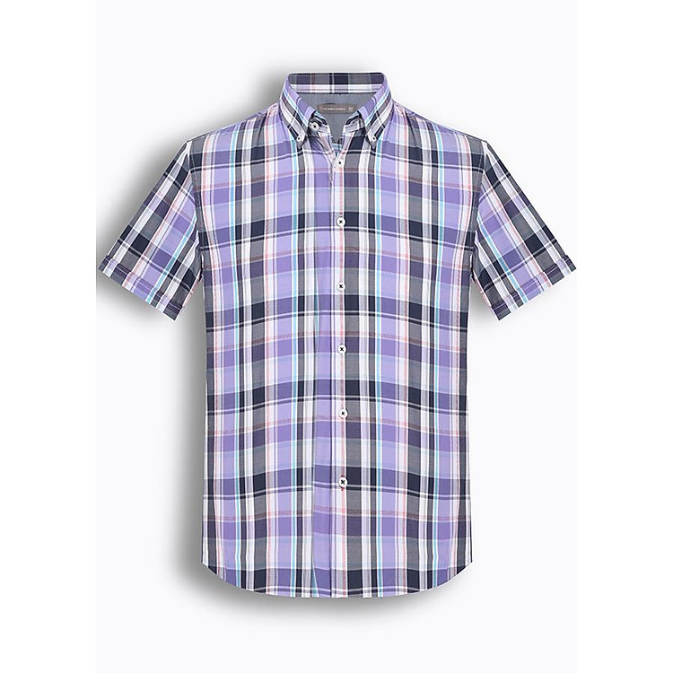 Áo Sơ Mi Nam Tay Ngắn Họa Tiết The Shirts Studio Hàn Quốc TD42F2121VI
