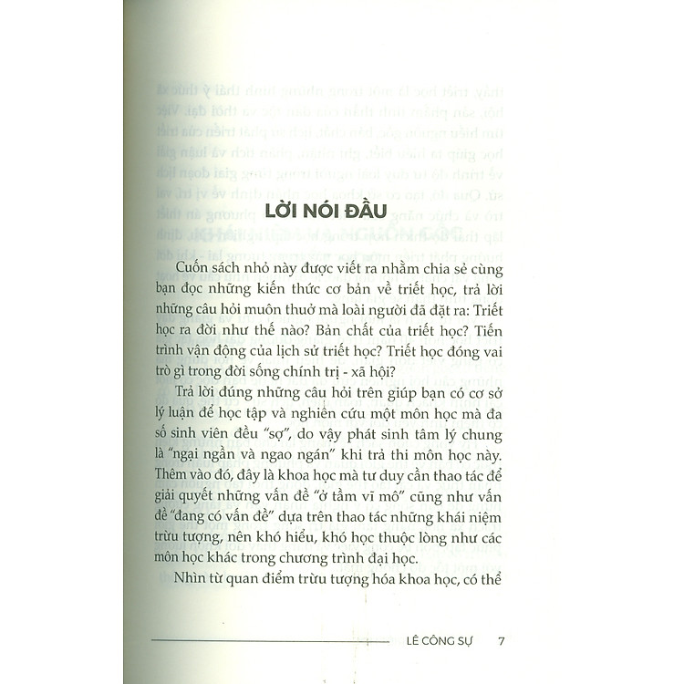 Dẫn Luận Triết Học - Lê Công Sự - Ảnh 4