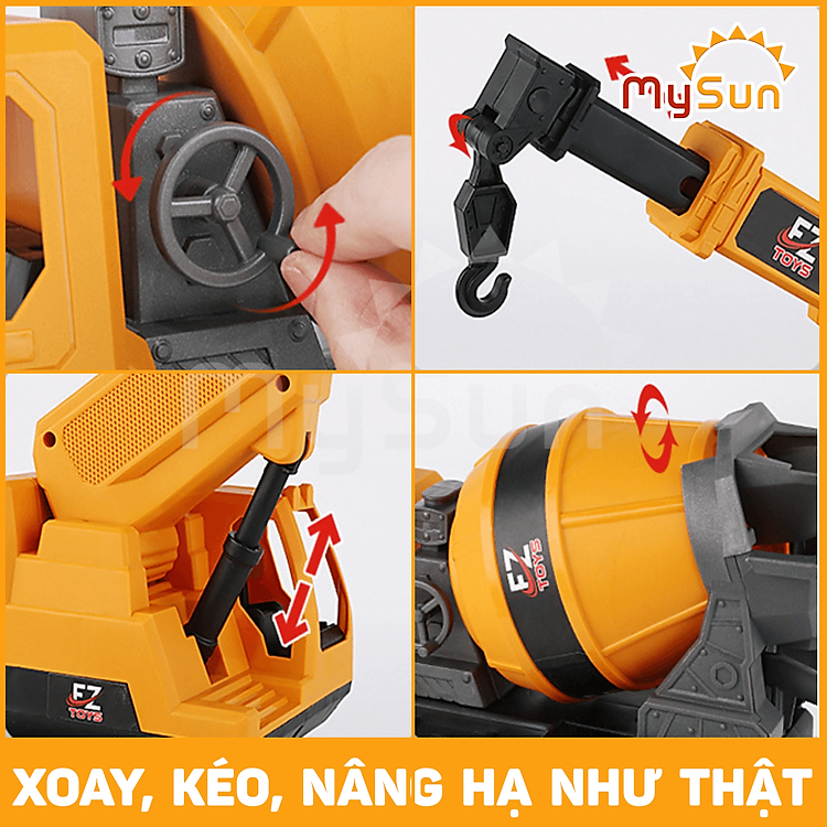 Xe ben chở cát và cần cẩu trẻ em Chính hãng Ưu đãi - Hình ảnh 5