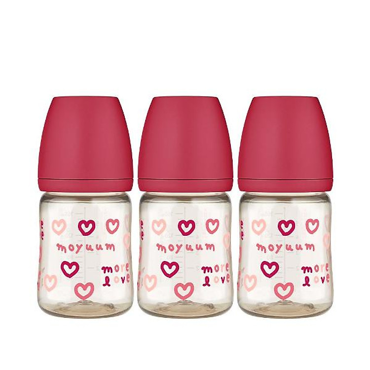 Bình Sữa Moyuum Premium 170ml Màu Tim Đỏ Đảm bảo Giá tốt - Hình ảnh 5