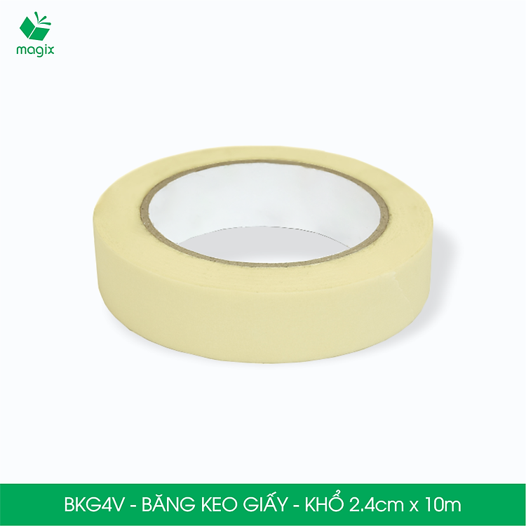 Băng keo giấy BKG4V (6 cuộn, 2.4cm x 10m) - Ảnh 2