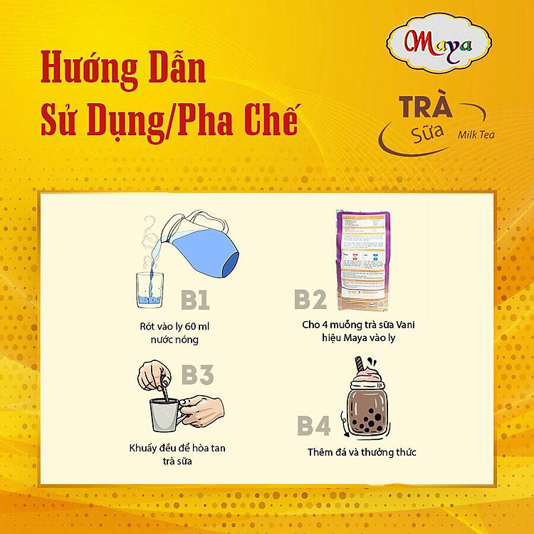Trà sữa hòa tan Maya Vani - Túi 1 kg