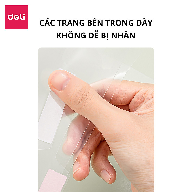 Cặp đựng tài liệu 5/8 ngăn A4 Deli (có nhãn dán) - Ảnh 7