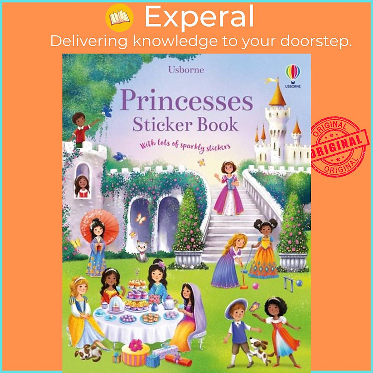 Sách - Princesses Sticker Book by Elzbieta Jarzabek (UK edition, paperback)