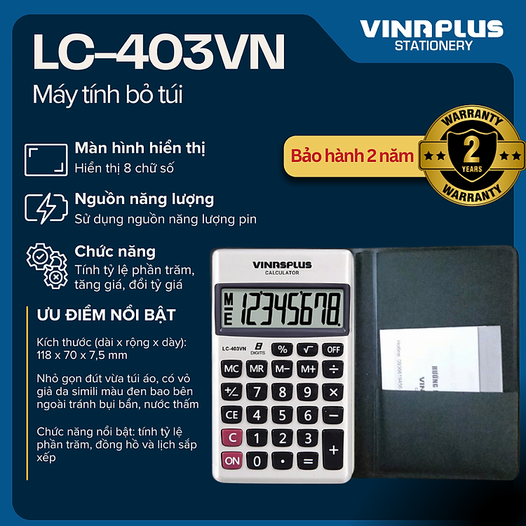 Máy Tính Bỏ Túi LC-403VN - Ảnh 5