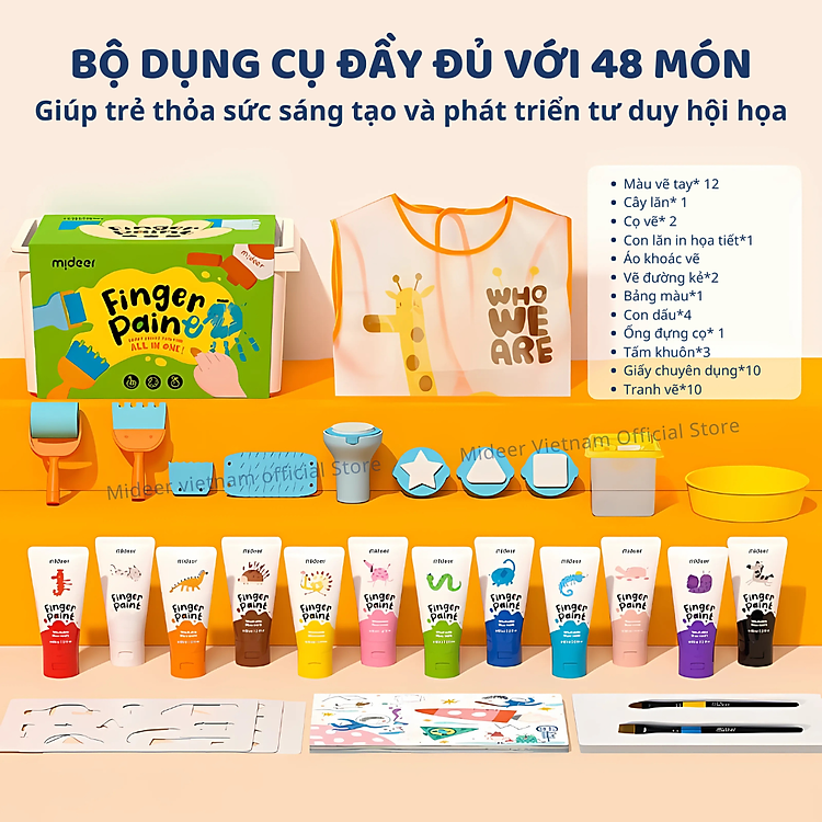 Bộ Finger Paint Mideer an toàn cho bé Chính hãng Giá tốt - Hình ảnh 5