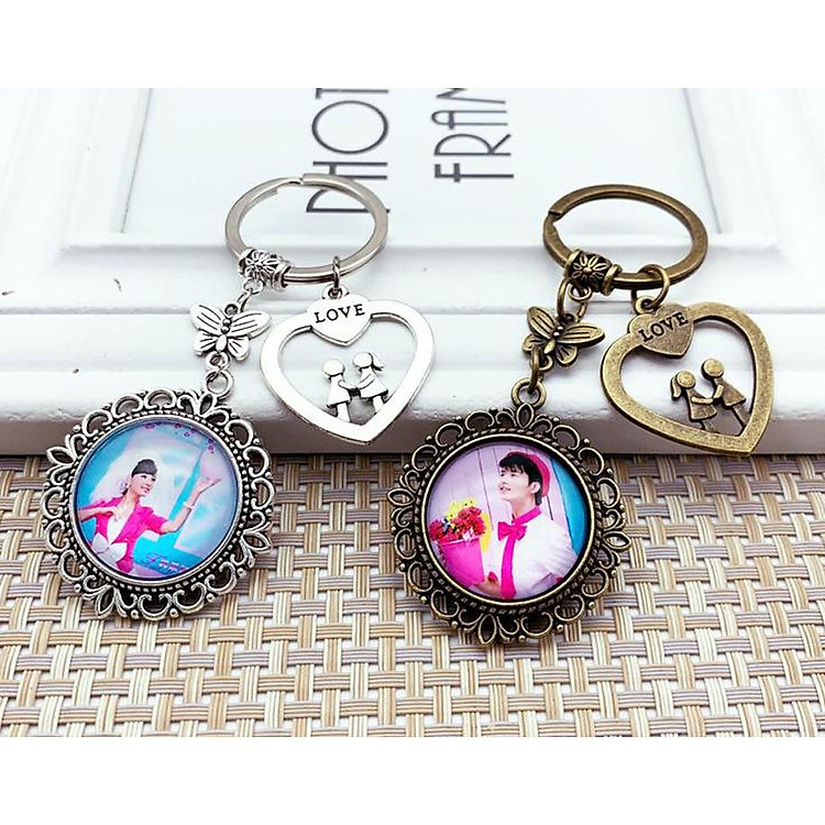 Móc khóa cặp đôi, móc khóa in hình theo yêu cầu