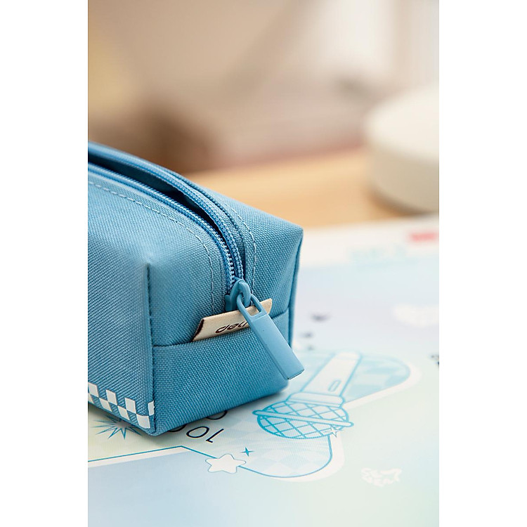 Bóp Viết Dáng Vuông Deli H901 - Màu Xanh - Ảnh 3