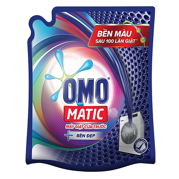 Nước Giặt Cửa Trước OMO Matic Bền Đẹp (2.7kg / Túi)