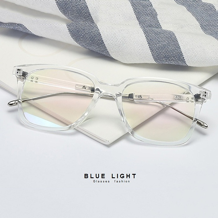 Kính Giả Cận, Gọng Kính Cận Nam Nữ Vuông Trong Suốt Không Độ Hàn Quốc - BLUE LIGHT SHOP