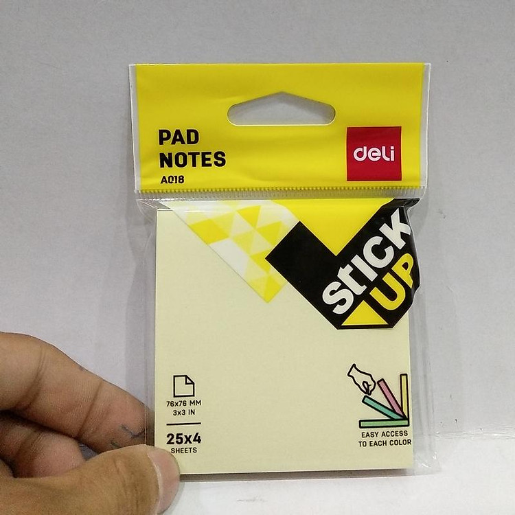 Giấy Nhắn 3x3 (1 tệp 4 màu) A01802 - Ảnh 3