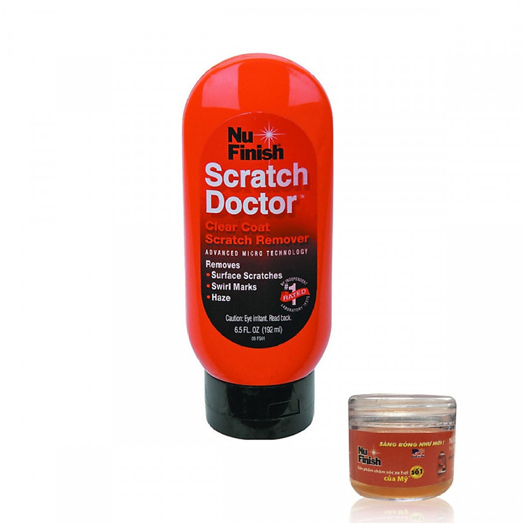 Kem xóa vết xước xe hơi Nu Finish Scratch Doctor NFS-05 192ml + Tặng nước rửa xe Nu Finish Car Wash 30ml