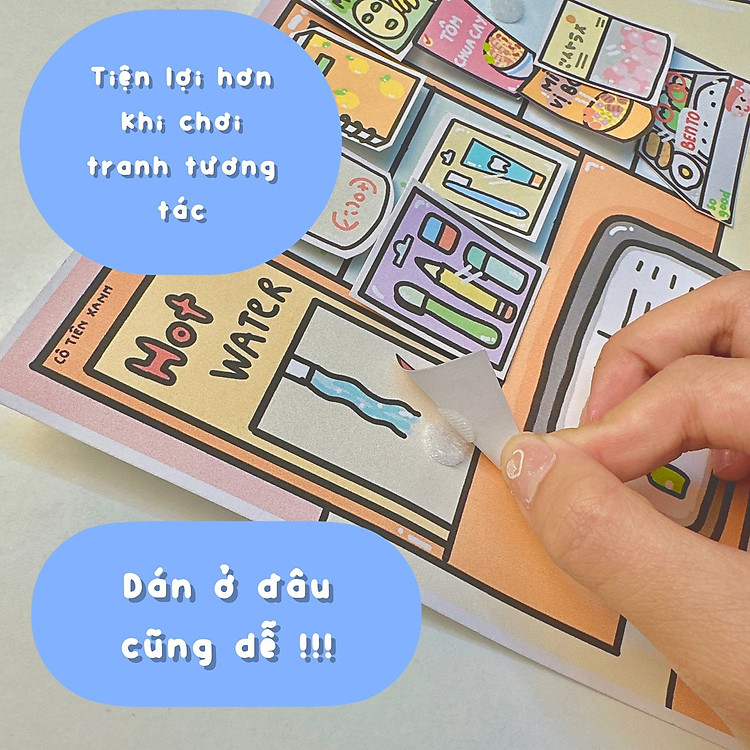 Bộ Tranh Tương Tác Cô Tiên Xanh Chính hãng Ưu đãi - Hình ảnh 5