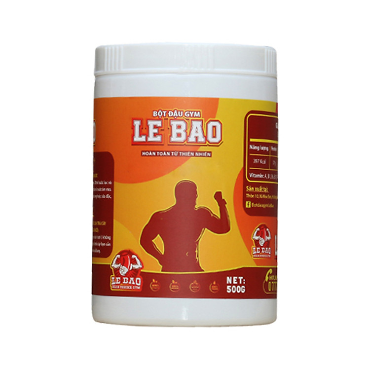 Bột đậu gym Lê Bảo ( phát triển cơ bắp , giảm mỡ ) 500g