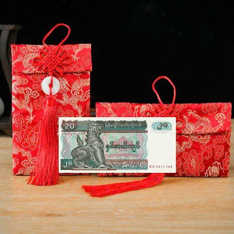 Túi gấm con Lân 20 Myanmar sưu tầm