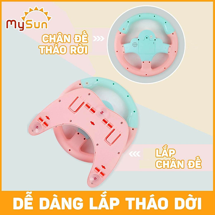 Vô lăng đồ chơi ô tô cho bé Chính hãng Ưu đãi - Hình ảnh 4
