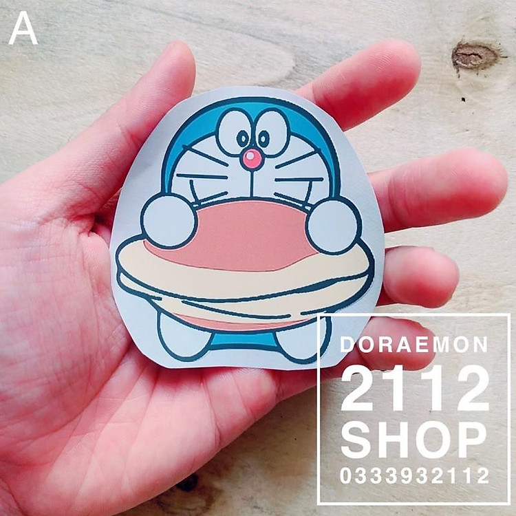 Sticker dán áo - Hình dán ủi áo Doraemon - Tem ủi áo Doraemon (nhiều mẫu)
