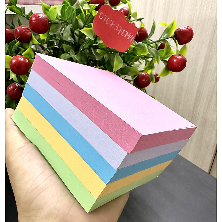 Cục Giấy Màu (700 tờ) - Kích thước 7.5*7.5cm - Ảnh 3