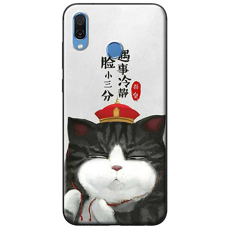 Ốp lưng dành cho Honor Play mẫu Mèo mặt ngu