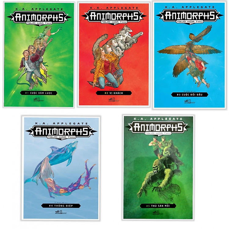 ANIMORPHS - NGƯỜI HÓA THÚ -( TẬP 1-5 ) - tặng kèm bookmark PD