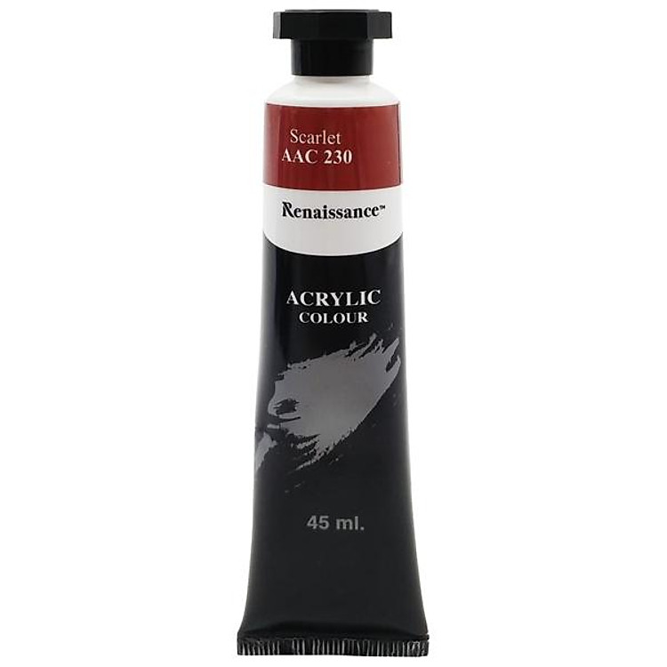 Tuýp Màu Acrylic 45 ml – Renaissance #230 – Scarlet