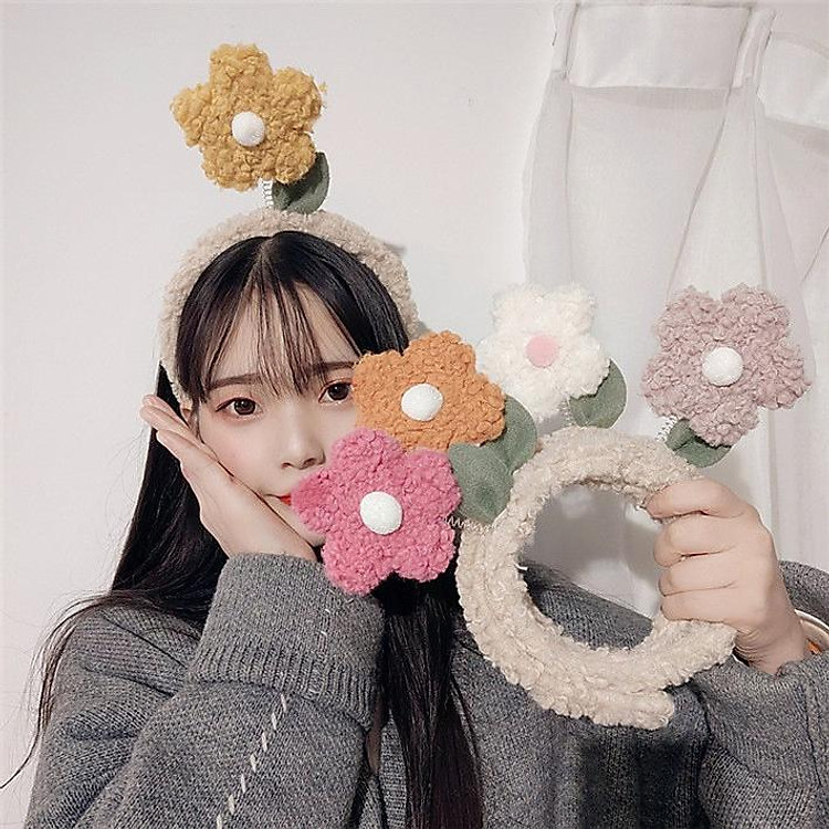 BĂNG ĐÔ VẢI XƯỚC LÒ XO HÌNH HOA SIÊU XINH (Giao Hàng Theo Màu Ngãu Nhiên)