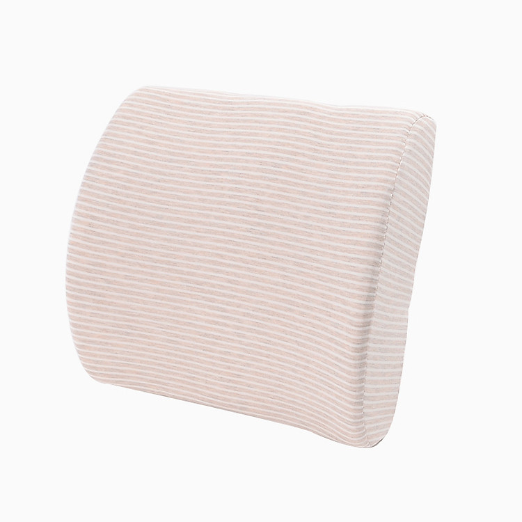 Gối tựa lưng viền sọc bông phong cách Hàn Quốc