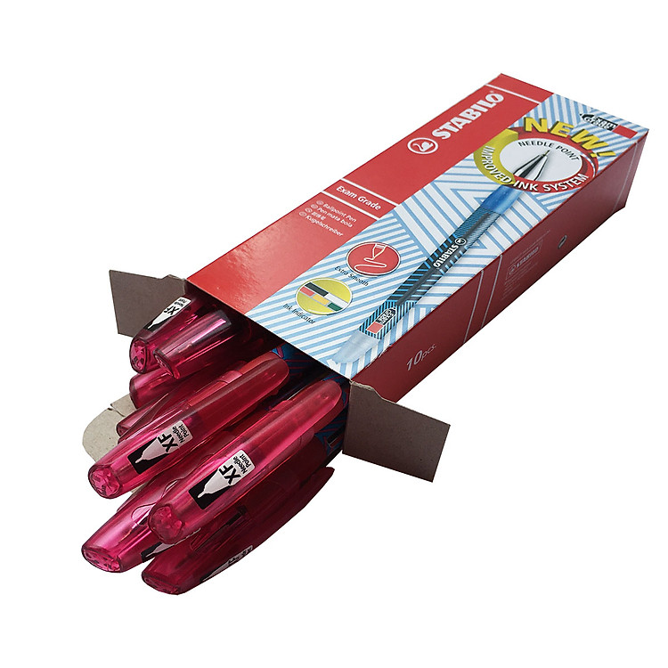 Bộ Bút Bi STABILO Exam Grade 587NXF (10 chiếc)
