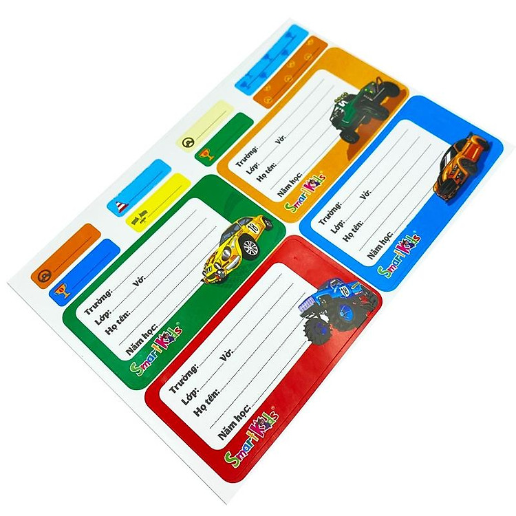 Nhãn Vở Smart Kid Monster Truck LB02 (20 nhãn) - Ảnh 3