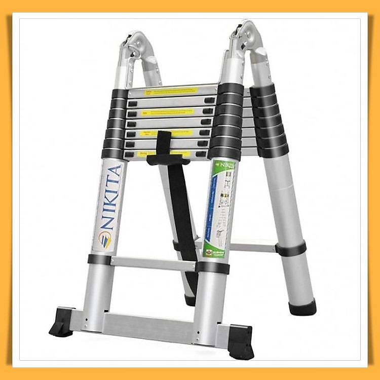 Thang Nhôm Rút Đa Năng 5m NKT-AI50E - Hàng Chính Hãng NIKITA - Công Nghệ Tiên Tiến Nhật Bản - Tiêu Chuẩn Châu Âu