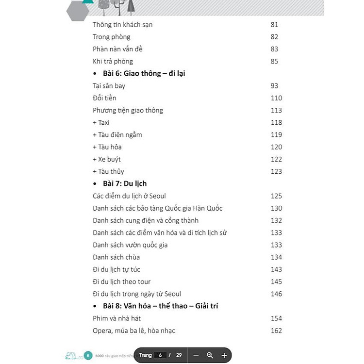 6000 Câu Giao Tiếp Tiếng Hàn Theo Chủ Đề - Ảnh 5