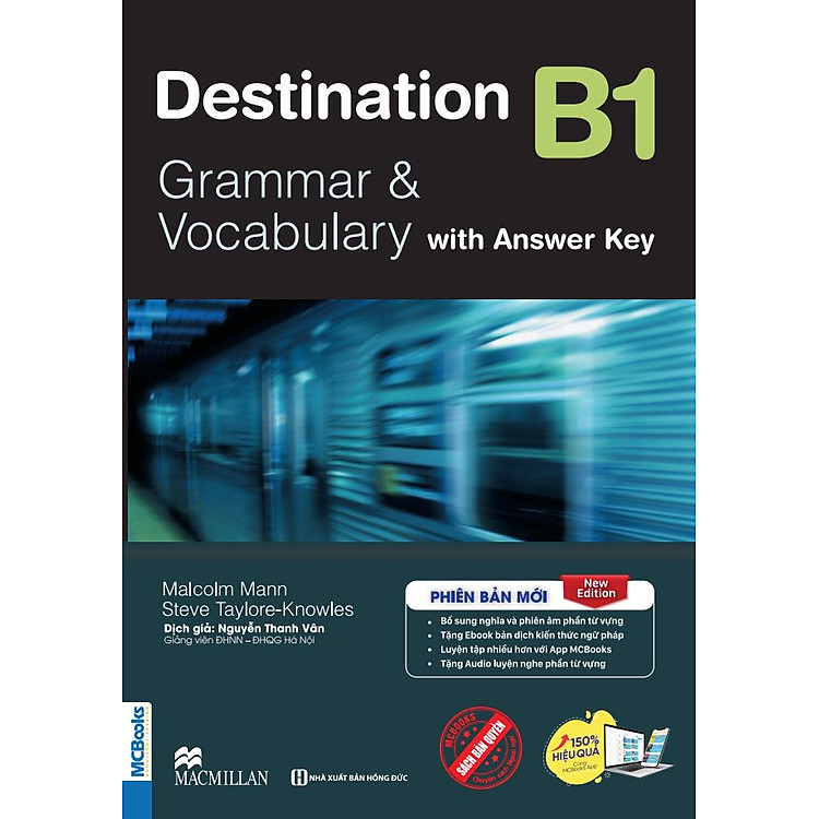 Sách - Destination B1 Grammar and Vocabulary Tặng Audio Và Bài Tập Thực Hành MCBooks