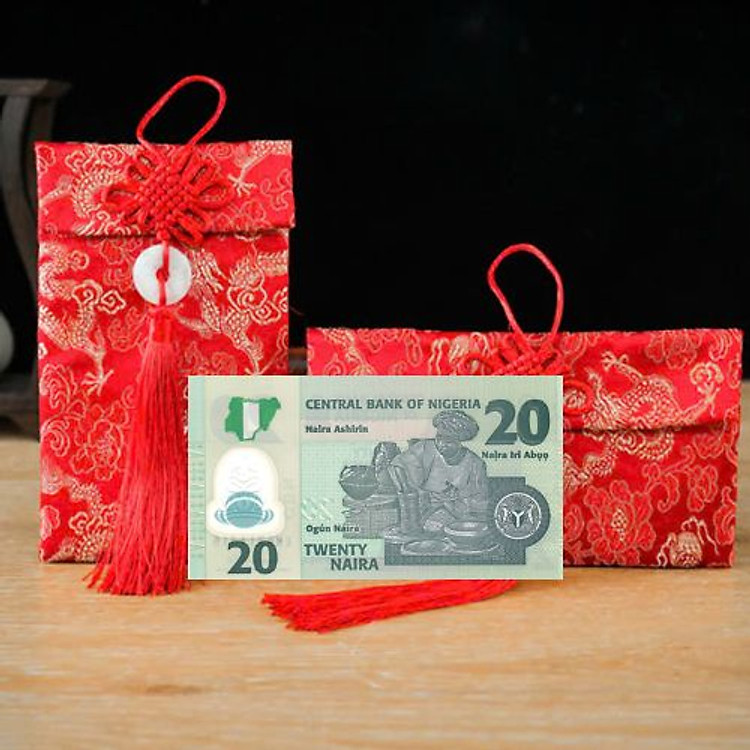 Túi Gấm Màu Xanh Nigeria (20 cái) - Ảnh 2