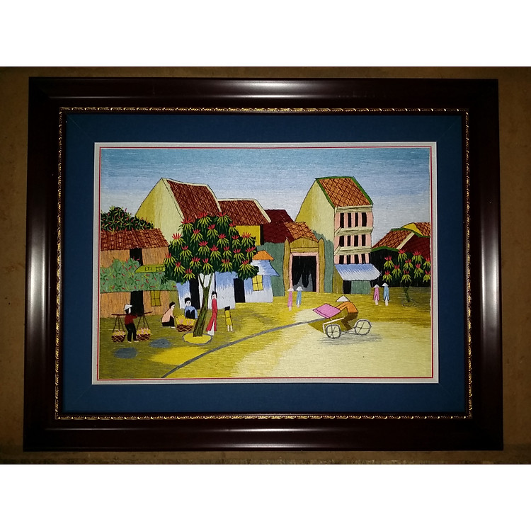 Tranh thêu tay Phố Cổ Hà Nội