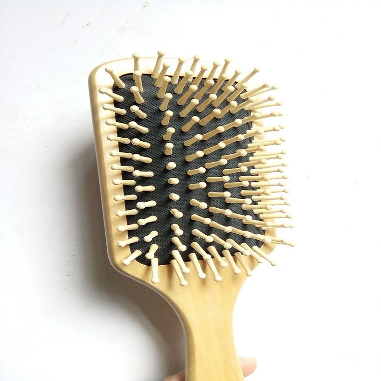 Lược Gỗ Massage Hình Oval Thiết Kế Tinh Xảo