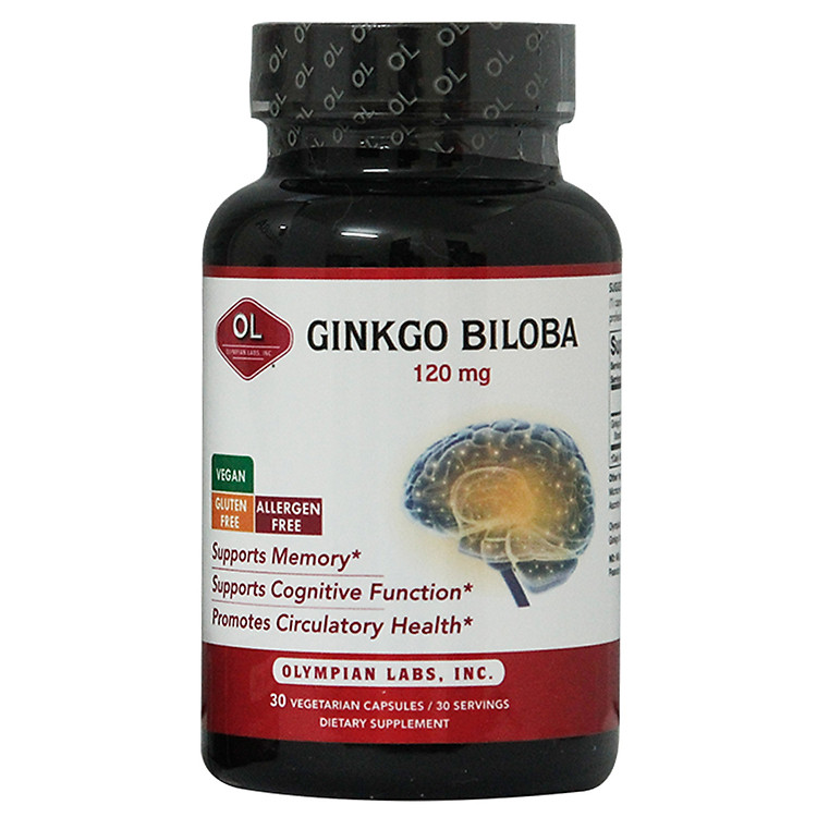 Viên Uống Bổ Não Olympian Labs Ginkgo Biloba 120Mg - Hộp 30 Viên