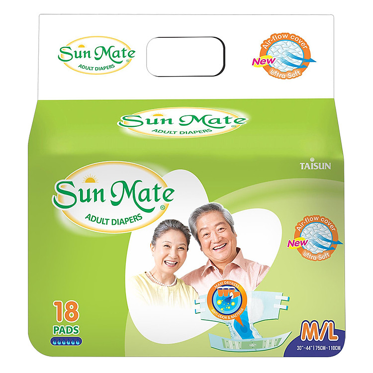 Tã Dán Người Lớn SunMate G2 Size M/L18 (18 Miếng)