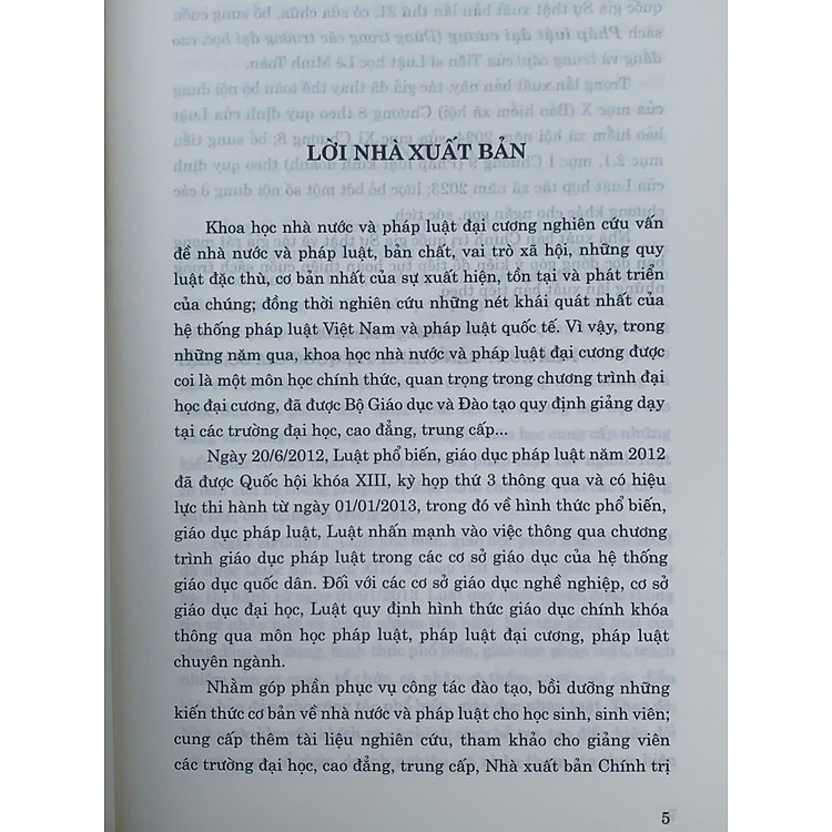 Pháp luật đại cương dùng trong các trường ĐH, CĐ và trung cấp (xuất bản lần 19, sửa đổi, bổ sung) - Ảnh 2