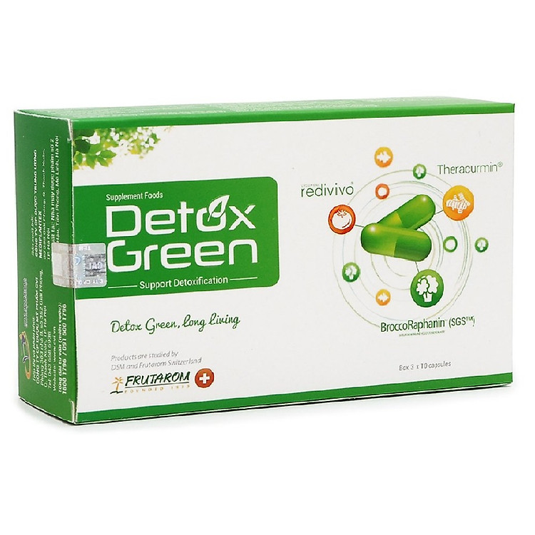 Thực phẩm chức năng DetoxGreen: Thải độc tại Gan và Tế Bào