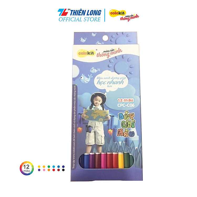 Bút chì 12 màu Thiên Long Colokit CPC-C06 - Ảnh 4
