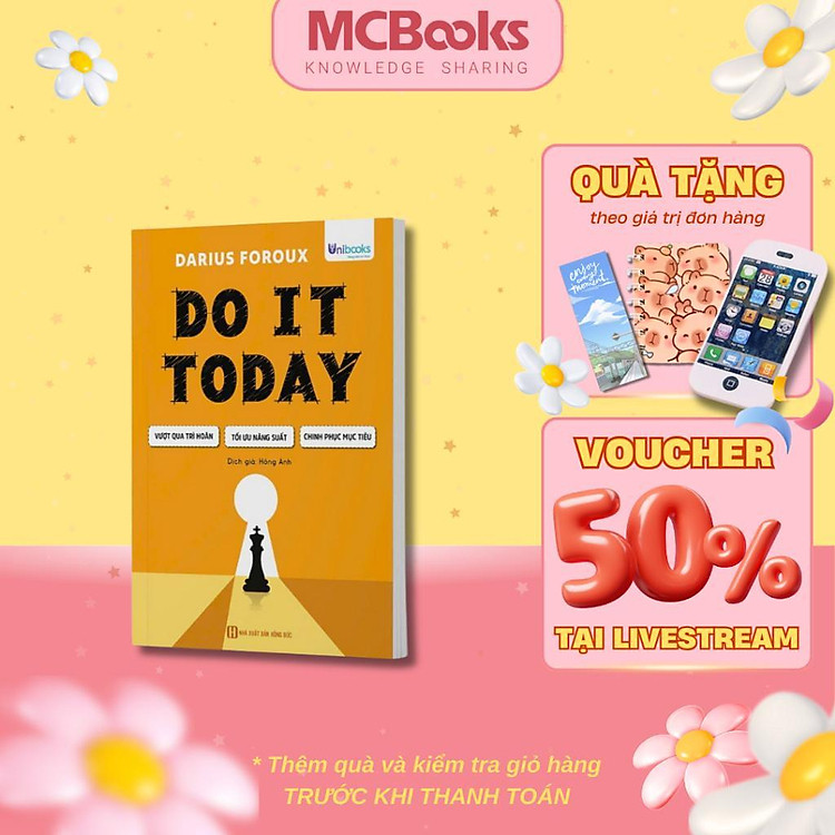 Mua tại Newshop: Do it today - Vượt Qua Trì Hoãn, Tối Ưu Năng Suất, Chinh Phục Mục Tiêu