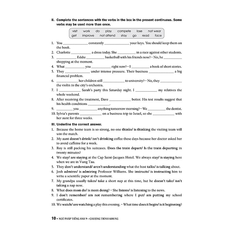 Ngữ Pháp Tiếng Anh Lớp 9 - Theo Chương Trình Khung Của Bộ GD&ĐT - Ảnh 4