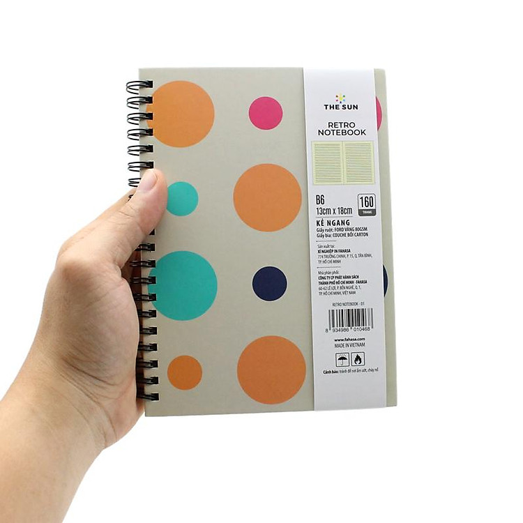 Sổ Lò Xo Bìa Cứng Retro B6 (160 trang) - Ảnh 6