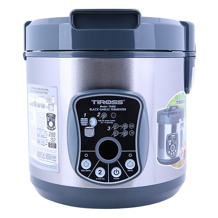 Máy Làm Tỏi Đen Tiross TS908 (6L) - Bạc - Hàng chính hãng