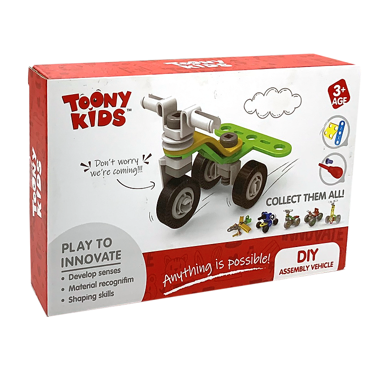 Đồ Chơi Xe Lắp Ráp TOONYKIDS TN024 Chính hãng Ưu đãi - Hình ảnh 4