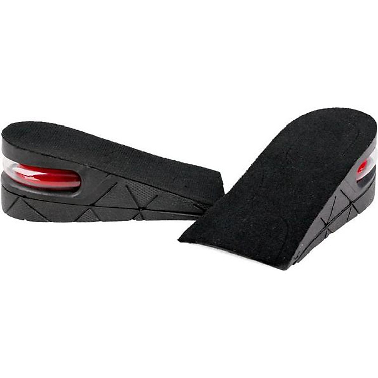 Lót giày tăng chiều cao cao su nửa bàn 2 lớp cao 5 cm (Màu Đen)