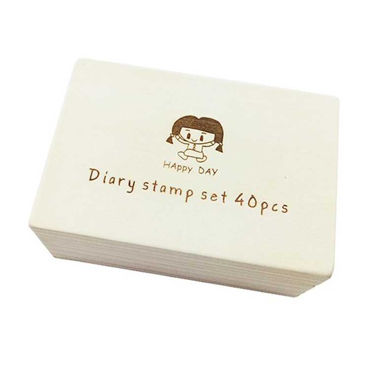 Bộ 40 con dấu Happy Day