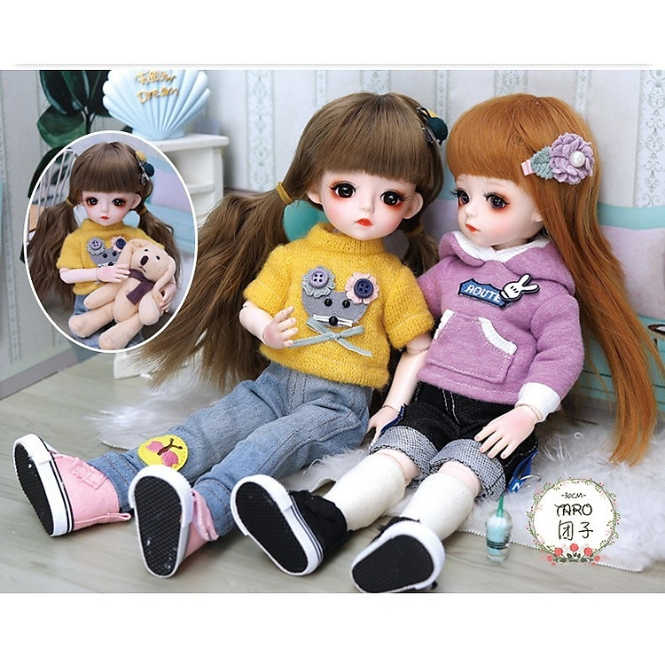 Búp Bê BJD 30cm Nâng Cấp Trẻ Em Chính hãng Tiết kiệm - Hình ảnh 3