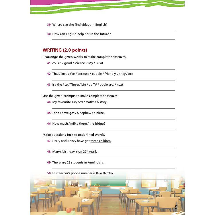 Bài Tập Bổ Trợ Tiếng Anh 7 Right On! - Ảnh 5