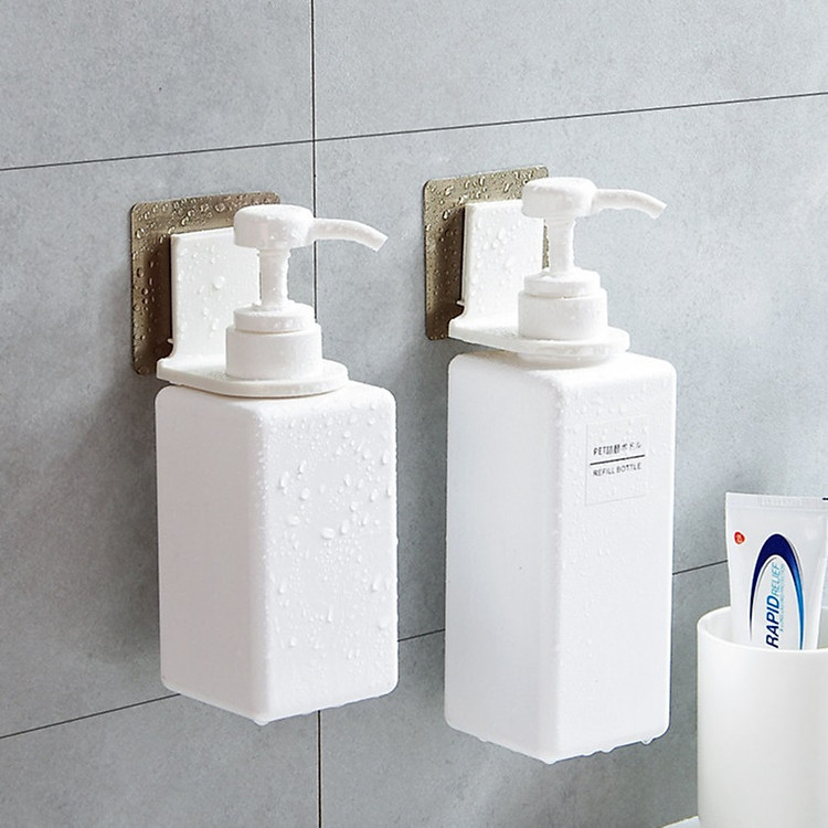 Bộ 3 Móc Dán Siêu Dính Treo Nước Rửa Tay, Dầu Gội, Dầu Xả, Sữa Tắm Tiện Lợi (Hàng Loại 1)